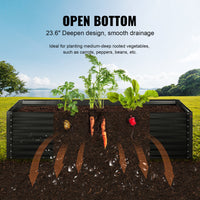 
              VEVOR Galvanized Raised Garden Bed Planter Box 94.5x47.2x23.6inch Flower Vegetable - Premium  from Yard Agri Supply - Just $152! Shop now at Yard Agri Supply
            