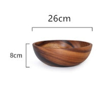 Acacia wooden bowl wooden tableware - Premium  from Yard Agri Supply - Just $19.55! Shop now at Yard Agri Supply