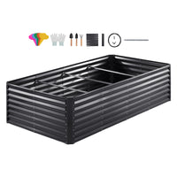 
              VEVOR Galvanized Raised Garden Bed Planter Box 94.5x47.2x23.6inch Flower Vegetable - Premium  from Yard Agri Supply - Just $152! Shop now at Yard Agri Supply
            