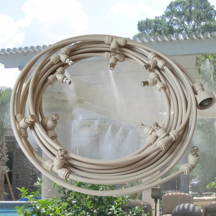 Garden Water Pipe Misting Cooling Fog Hose Tube System Kit For Greenhouse Patio Waterring Irrigation Mister - Premium  from Yard Agri Supply - Just $26.95! Shop now at Yard Agri Supply
