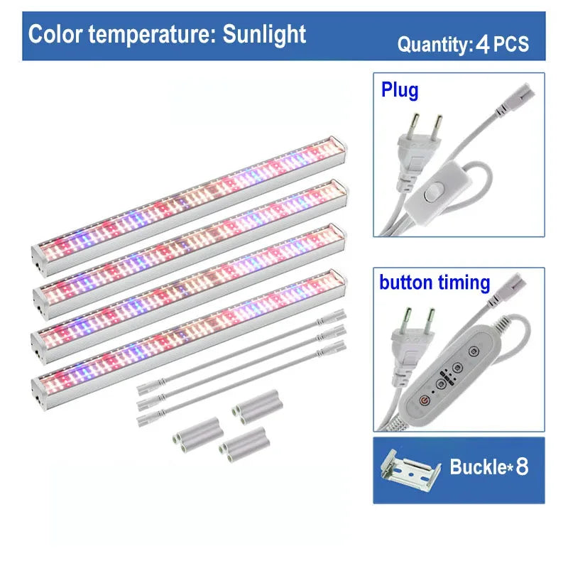 Full Spectrum LED Growth Hydroponic Plant Light NEARCAM T5T8 Daylight Tube - Premium  from dser - Just $56.95! Shop now at Yard Agri Supply