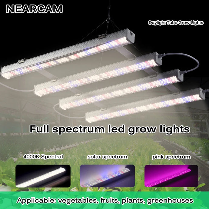 NEARCAM T5T8 Daylight Tube Plant Growth Light Color Fill Light Full Spectrum LED Growth Light Vegetable Hydroponic Plant Light - Premium  from dser - Just $56.95! Shop now at Yard Agri Supply